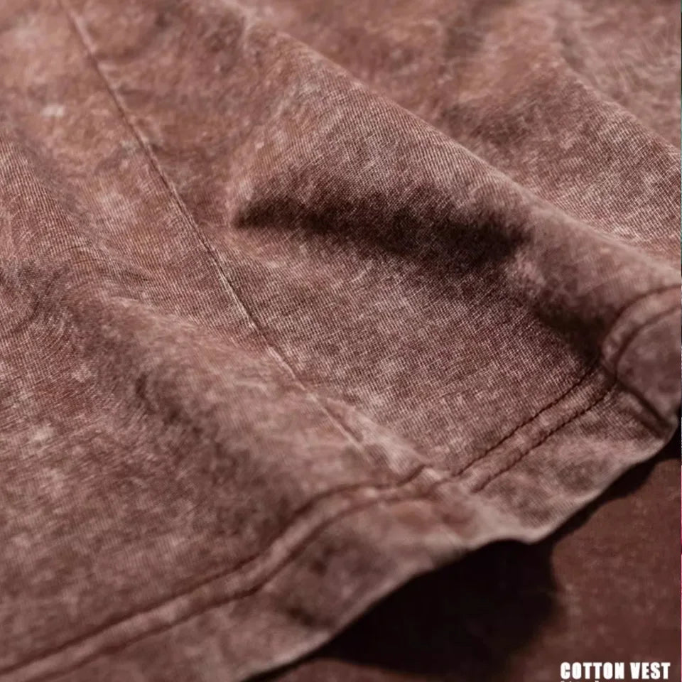 300g Heavy Men Washed Vintage Oversized T-Shirt Street Hip Hop Punk Tee women Harajuku Casual Cotton Short Sleeve Acid Wash Top