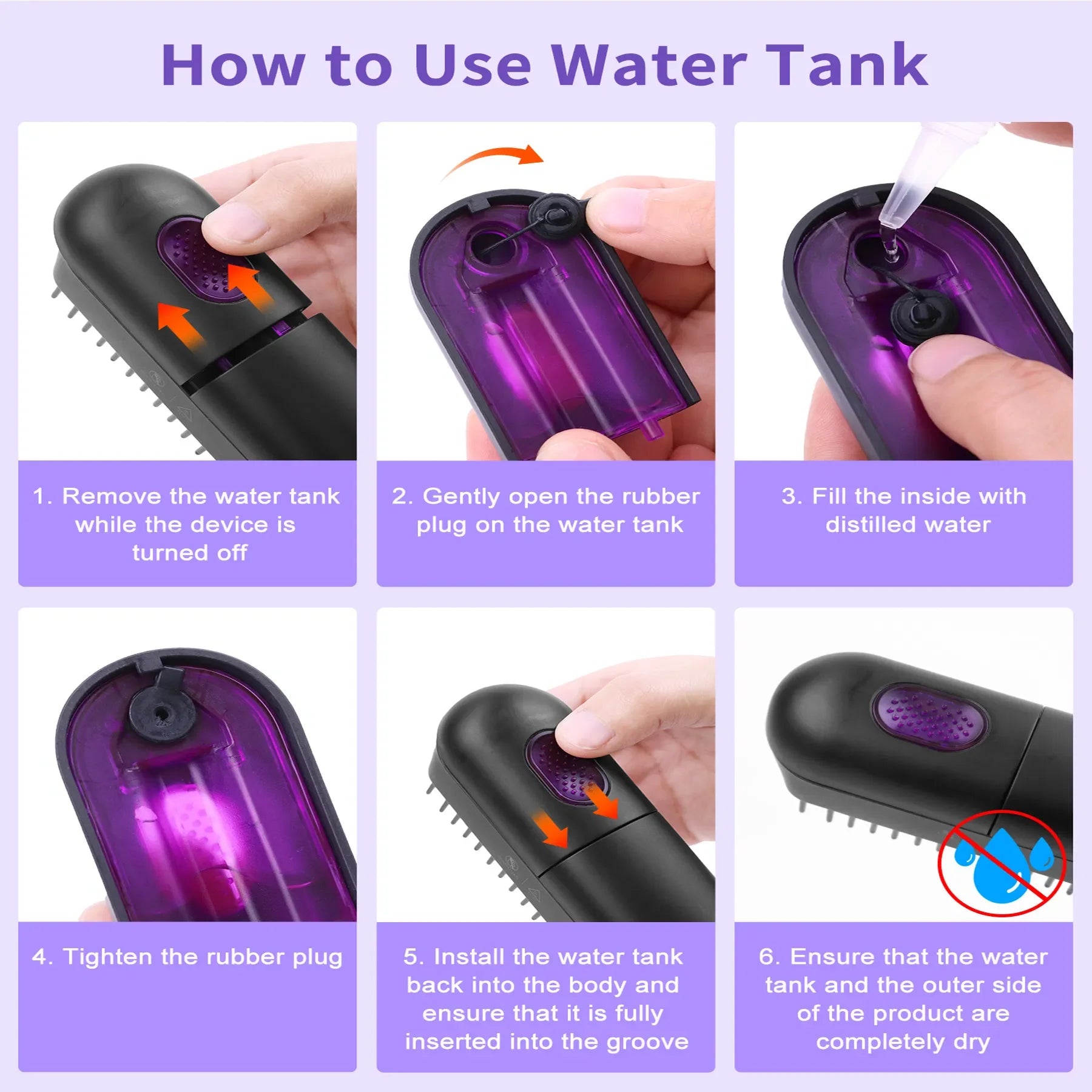 Hot Comb Straightener Electric Negative Ion Heating Comb For Men Beard Hair Straightening Brush Wet Dry Use Quick Hair Styler