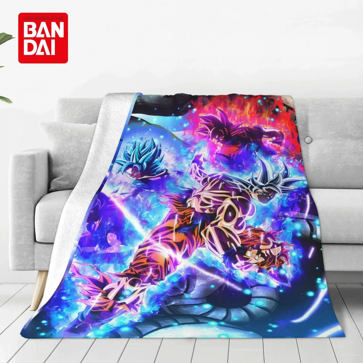 Bandai Japan Anime Dragonball Z Goku Throw Blankets on Bed Sofa Air Condition Sleeping Cover Bedding Throws Bedsheet For Kids