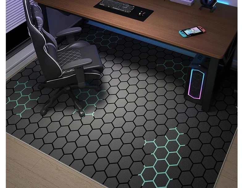 Gaming Mats Bedroom Rug Gamer Carpet Non-slip Wear-resistant Living Room Floor Mat American Laser Light Large Size Study Rug 양탄자