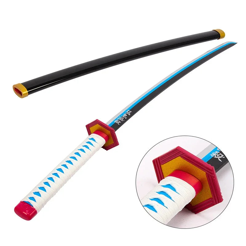 Demon Slayer Weapon Kamado Tanjirou Nichirin Blade 103cm Anime Peripheral Wood Sword Model Cosplay Weapon Katana Gifts Toys Boys