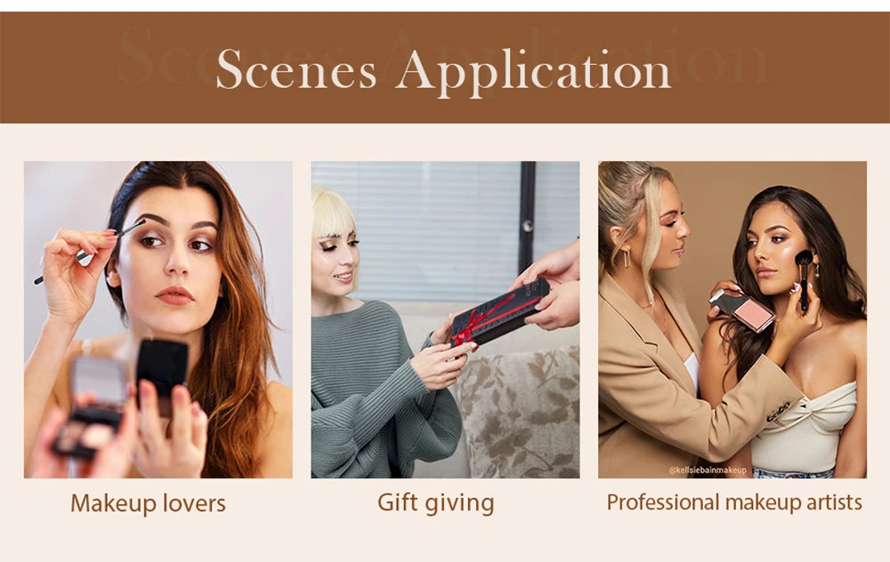 Jessup Makeup Brushes 14pcs, Makeup Brushes set Contour Foundation Powder Eyeshadow Highlight Blending Concealer Liner T336