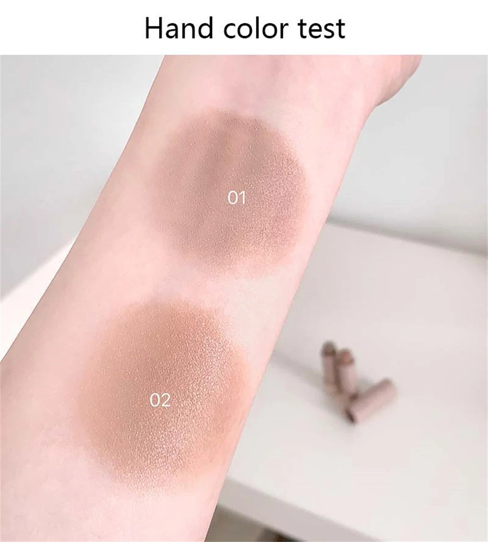 Moisturizing Matte Concealer Contour Stick Smooth Lasting 3D Nose Shadow Waterproof Face Highlight Brighten Contour Makeup