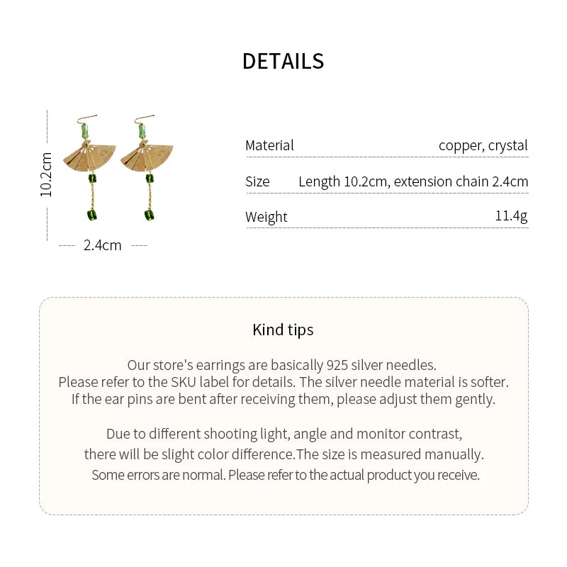 Lily Of The Valley Leaf Water Drop Resin Dangle Earrings For Women Partysu New In Earring Hook Vintage Fashion Cheongsam Jewelr