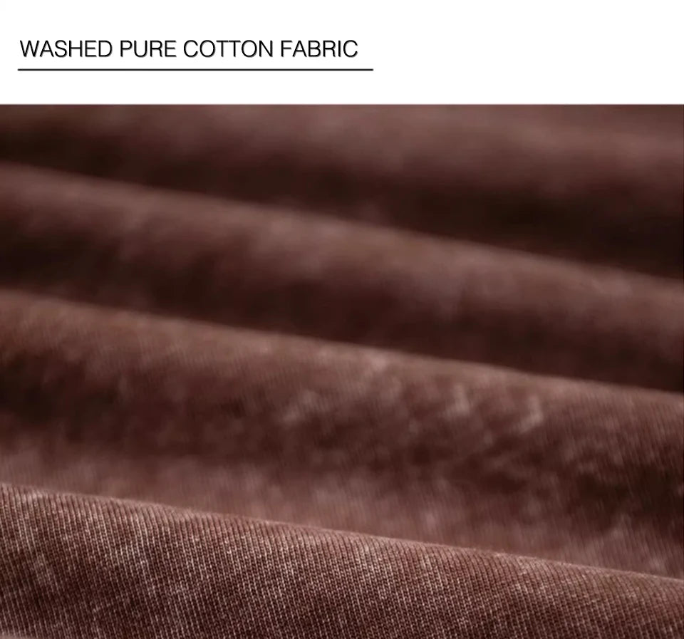 300g Heavy Men Washed Vintage Oversized T-Shirt Street Hip Hop Punk Tee women Harajuku Casual Cotton Short Sleeve Acid Wash Top