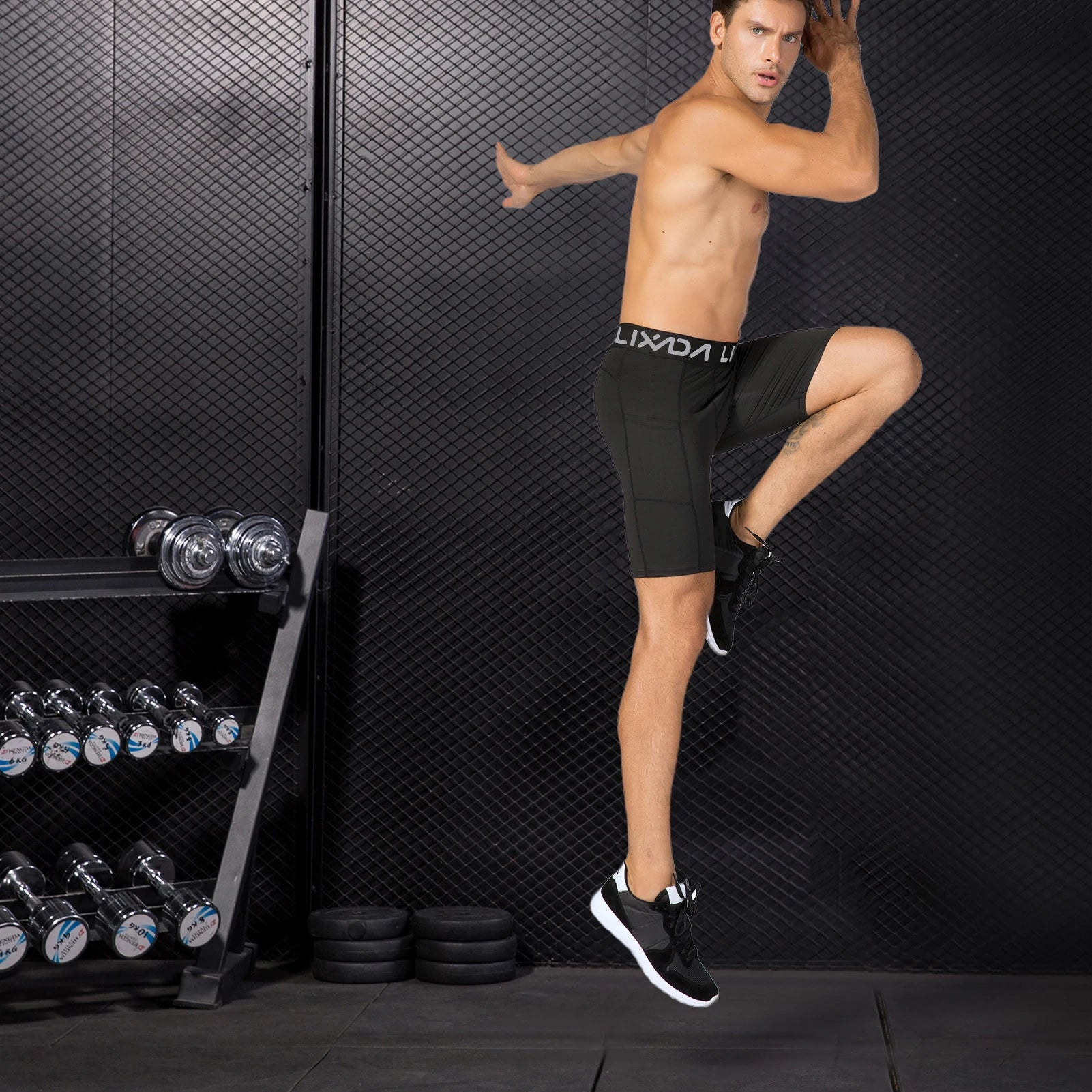 Lixada 3 Pack Men Sports Shorts Active Workout Underwear with Pocket