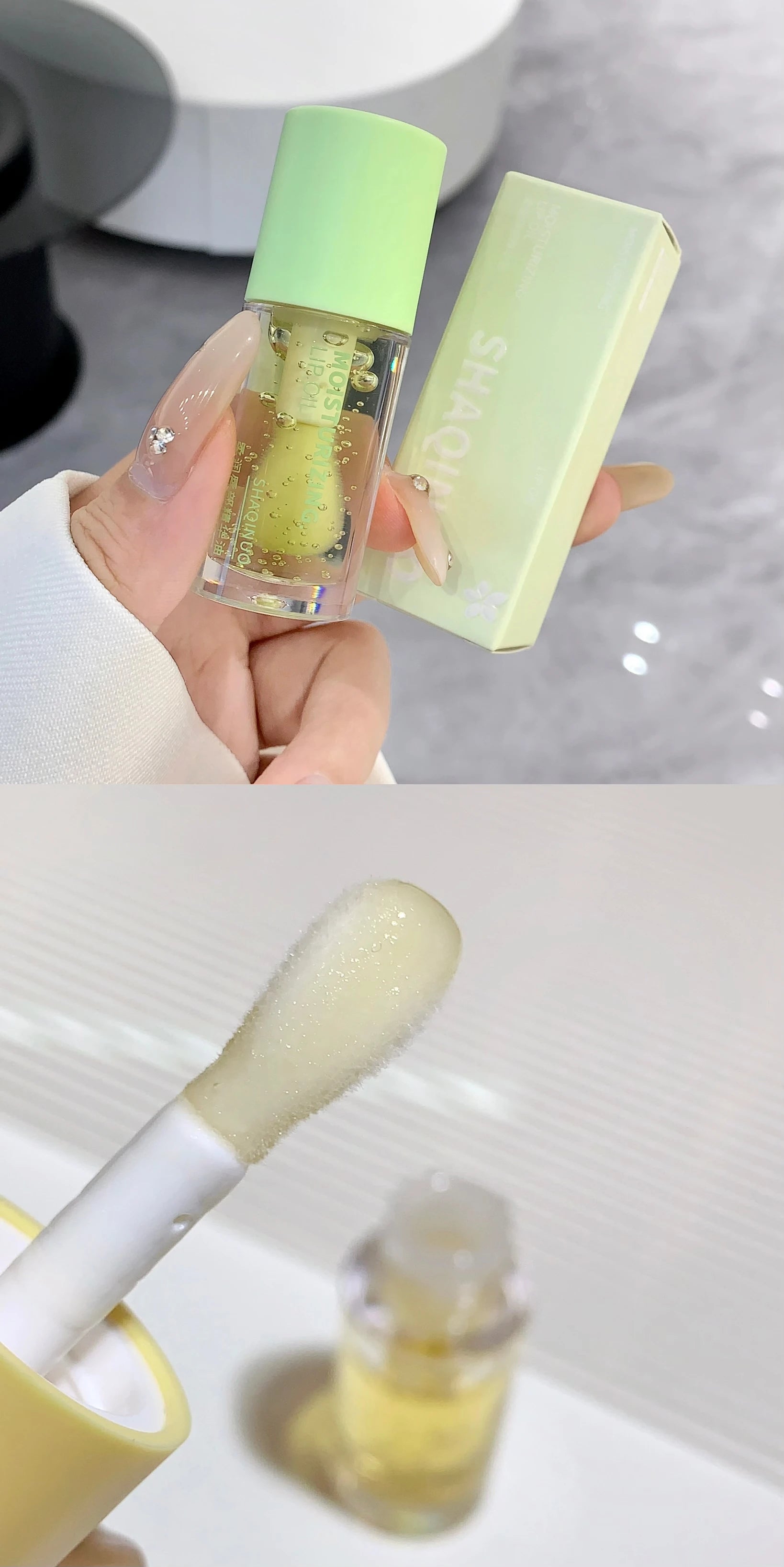 Water Light Lip Gloss Moisturizer Transparent Jelly Mirror Fruit Crystal Lip Oil Clear Hydrating Plumping Korean Lip Care Makeup