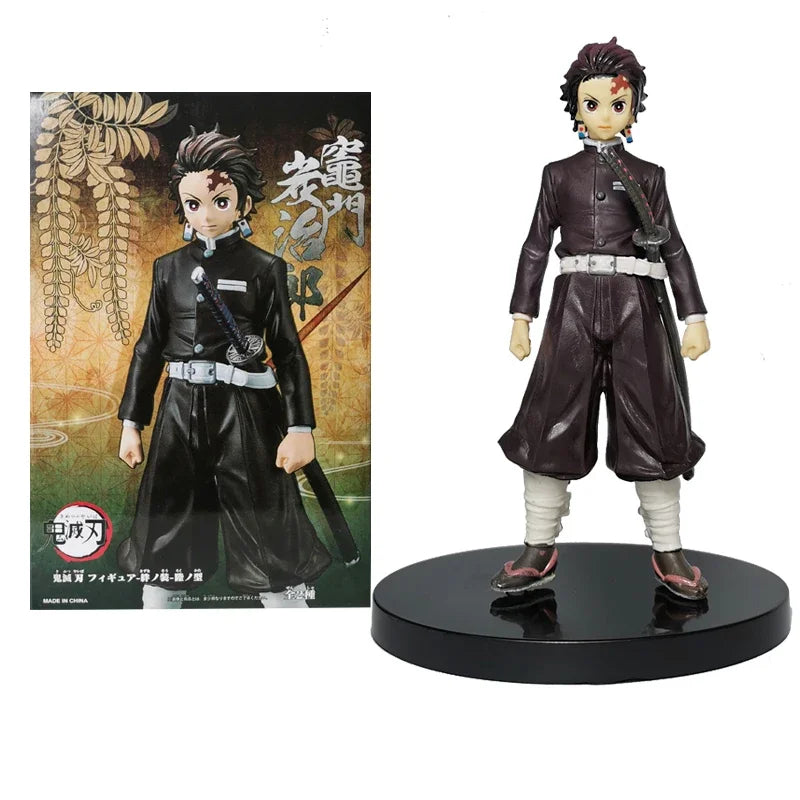 Anime Figure Demon Slayer Figures Kimetsu No Yaiba Doll Tanjiro Nezuko Zenitsu Figurine Inosuke Warrior Action Figure Model Toys