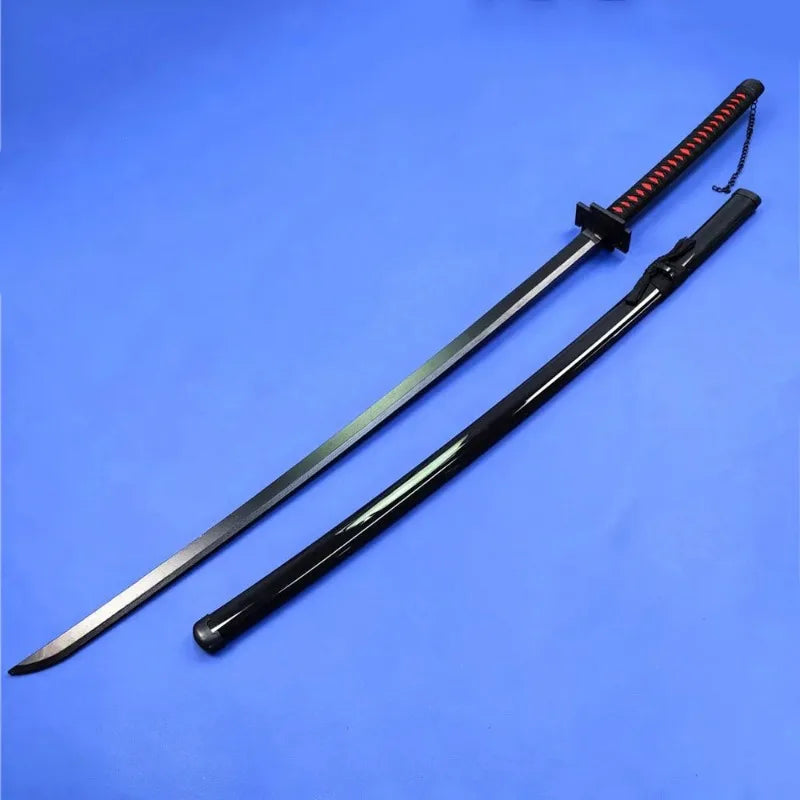140cm Real Bleach Katana Anime Kurosaki Ichigo Cosplay Prop Large Ninja Knife Real Full Size Japanese Katana Samurai Sword Toy