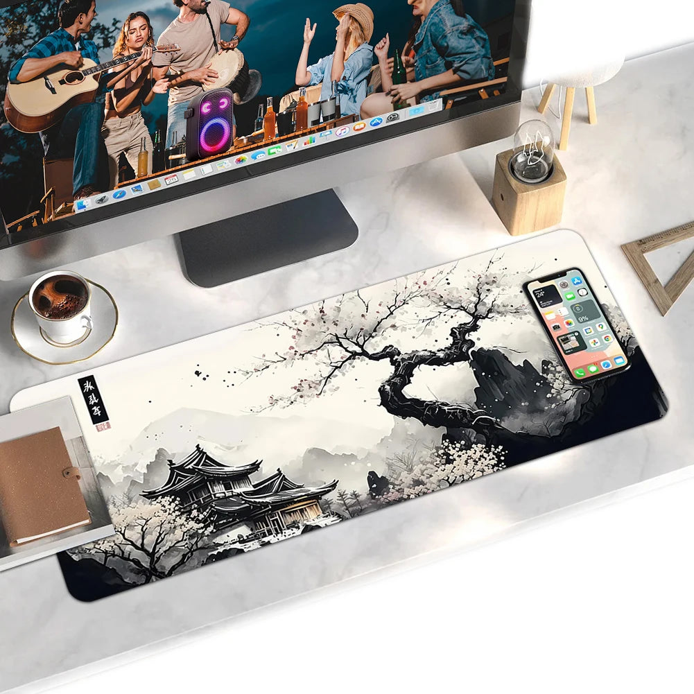 Large Gaming Mouse Pad Mouse Mat Keyboard Mat Non-Slip Rubber Base Desk Mat for Keyboard and Mouse PC Computer Game Accessories