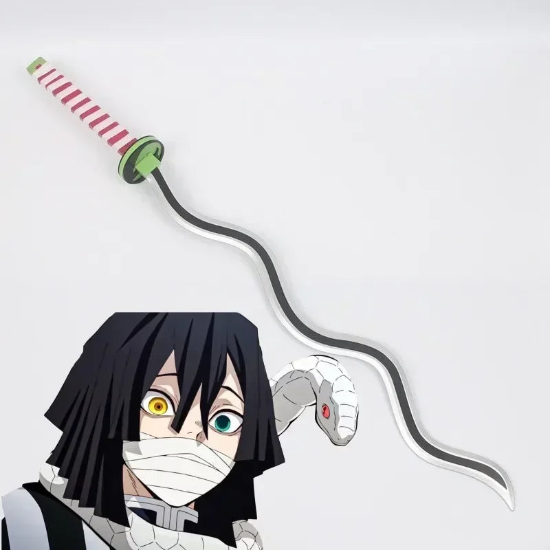 104cm Demon Slayer Katana Sword Kimetsu No Yaiba Anime Cosplay Prop Ninja Knife Real Size Japanese Katana Samurai Sabre Kid Toys