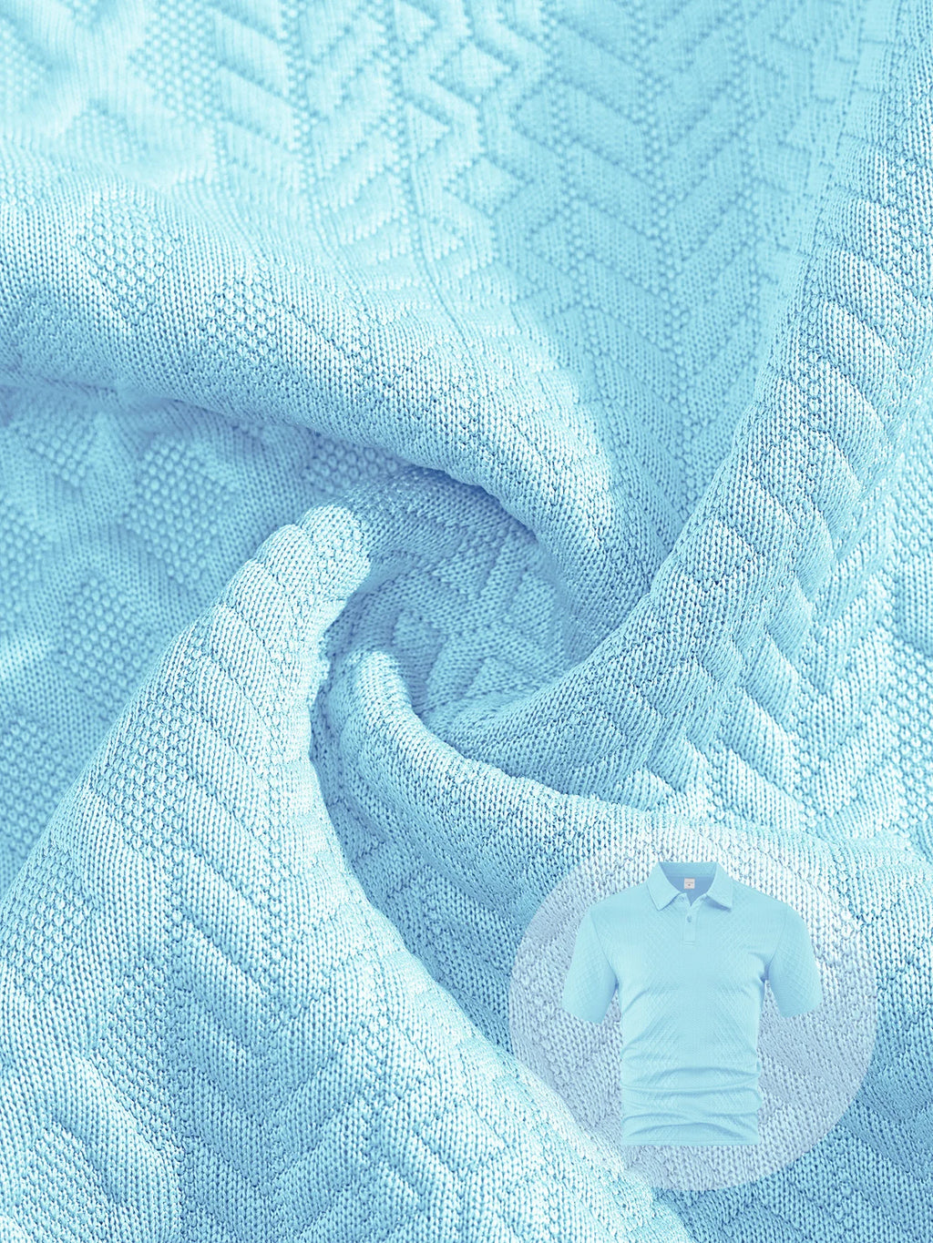 2025 Summer New Men's Casual Sportswear Polo Shirt With A Lapel, Men's Short-sleeved Shirt And Shorts, Jacquard Texture Suit