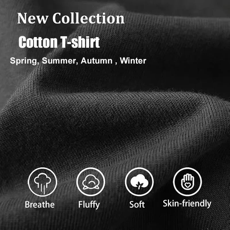 Men's and women's T-shirt plus size Harajuku unisex washed cotton T-shirt Hot Anime Solo Leveling Song Jinyu printed T-shirt