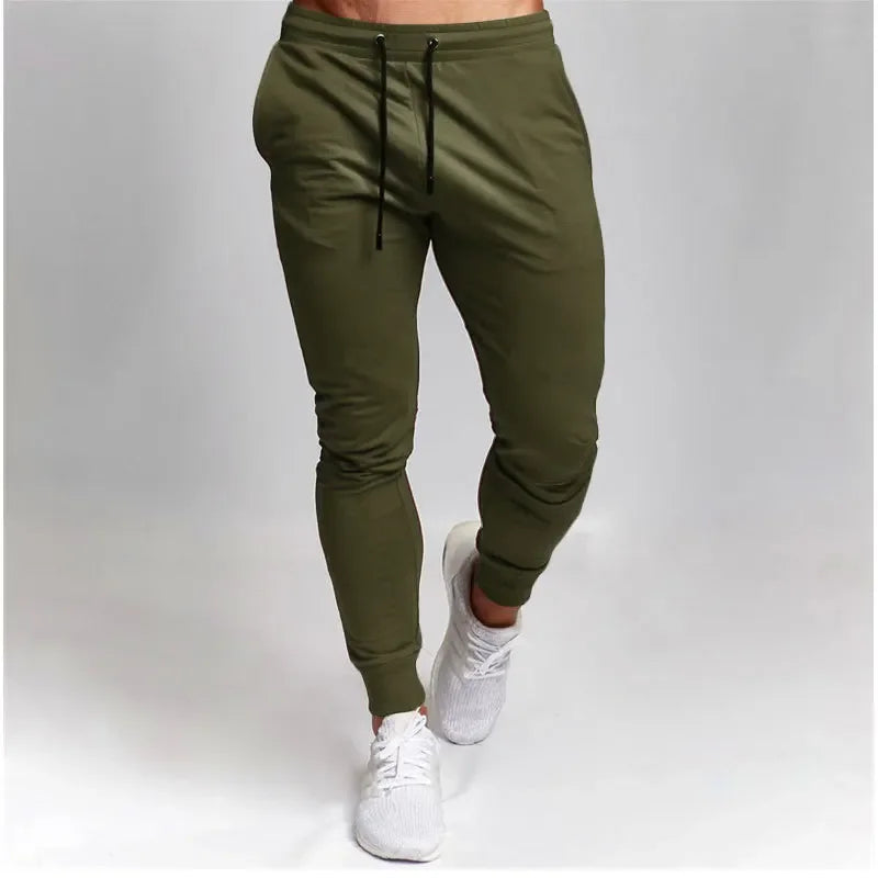Casual Pants Men's Jogger Sweatpants Large Size Elastic Waist Sports Casual Trousers Loose Fitness Clothes Spring Thin Section