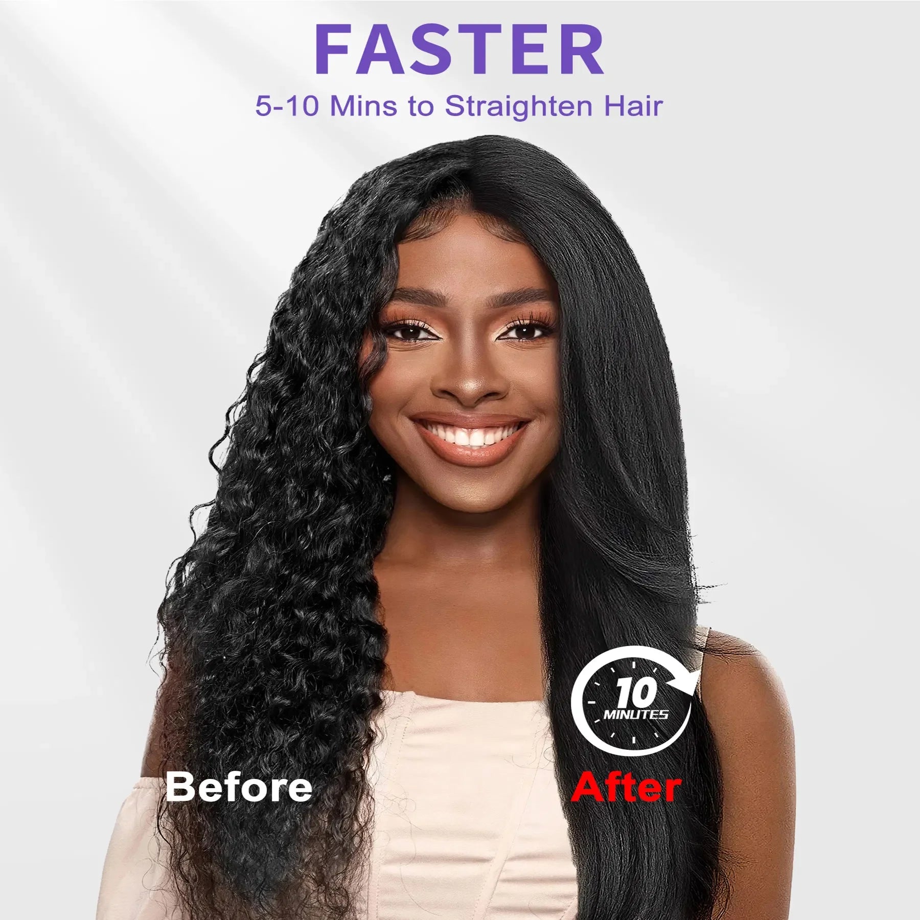 Hot Comb Straightener Electric Negative Ion Heating Comb For Men Beard Hair Straightening Brush Wet Dry Use Quick Hair Styler