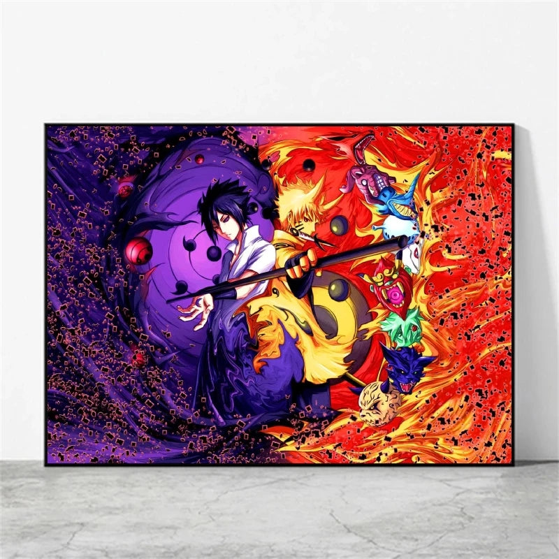 Japanese Anime Naruto Uchiha Itachi HD Poster Decorative Painting Canvas Painting Home Living Room Wall Decoration Holiday Gift