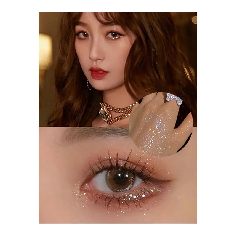 9 Colors Glitter Snowflake Eyeshadow Palette Dream Girl Pearly Eye Shadow Matte Matte Highlights Cool Tone Charming Eyes Makeup