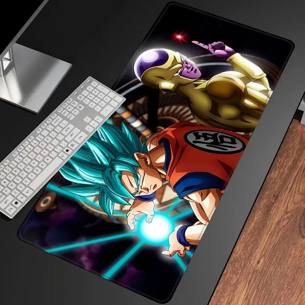 MINISO Anime Goku Dragon Warrior Mouse Pad Large Gaming Desk Mat Non-slip Keyboard Rug PC Laptop Office Gamer Accessories XXL