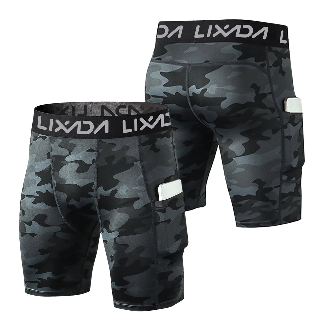Lixada 3 Pack Men Sports Shorts Active Workout Underwear with Pocket