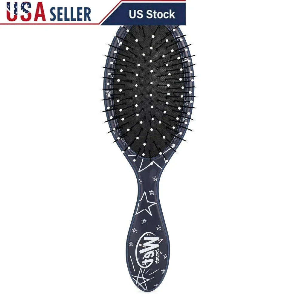 Childrens Hair Detangler Brush Ergonomic Design Soft IntelliFlex Bristles Easy Knot Removal Pain Free Safe All Hair Types