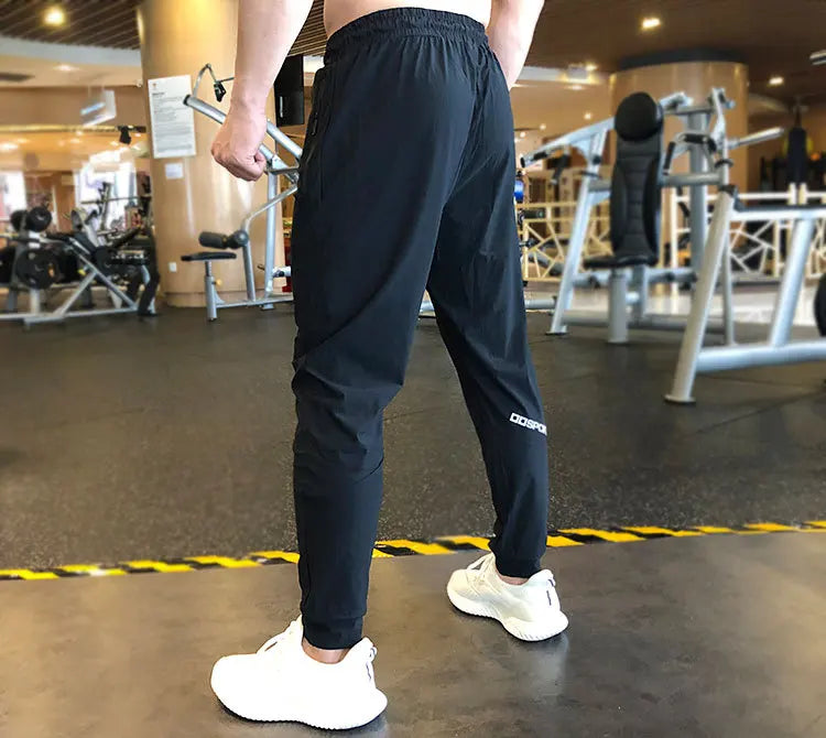 Running Sports Pants Casual Super Elastic Breathable Sweat-absorbing Quick-drying Ice Tow Pants Loose Straight Training Fitness