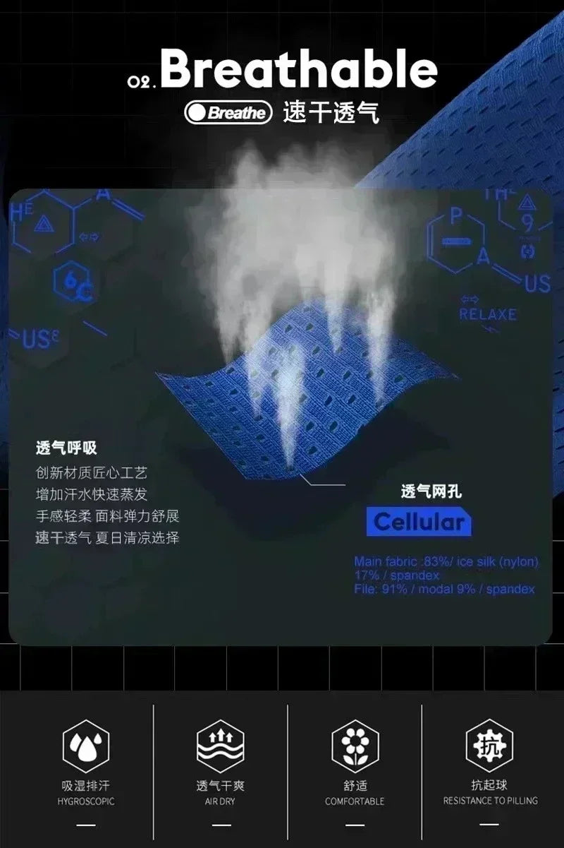 Summer New Black Five-leaf Clover Printed Men's and Women's Shorts Double-layer Loose Sports and Casual Pants for Beach Fitness