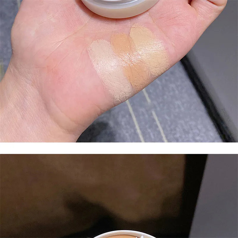 3-Color Concealer Palette Cream Texture Covers Acne Marks Dark Circles Multifunction Face Makeup Lasting Brighten Face Cosmetics