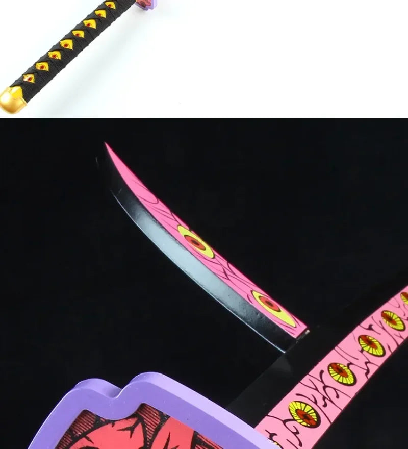 104cm Demon Slayer Katana Sword Kimetsu No Yaiba Anime Cosplay Prop Ninja Knife Real Size Japanese Katana Samurai Sabre Kid Toys