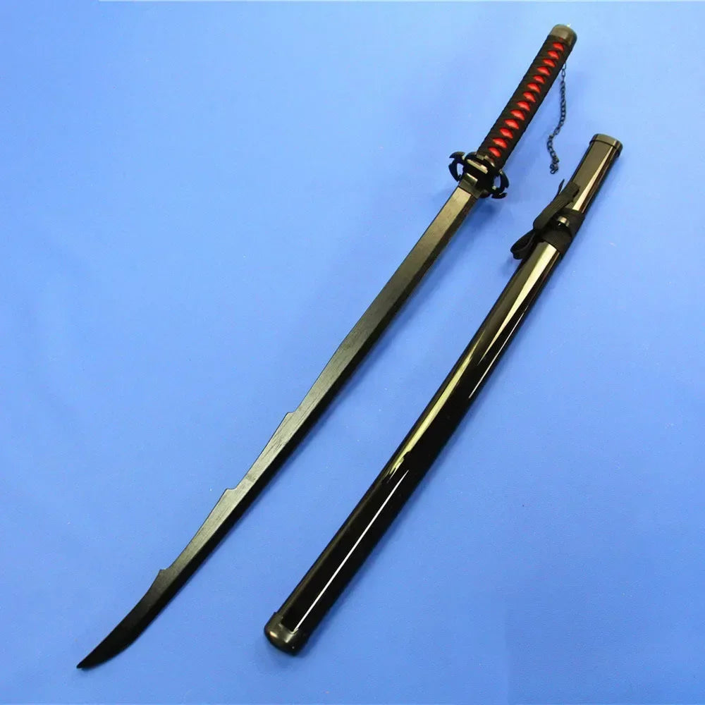 104cm Zoro Katana Sandai Kitetsu Sword Blade Anime Cosplay Prop Ninja Knife Real Full Size Japanese Katana Samurai Sabre Kid Toy
