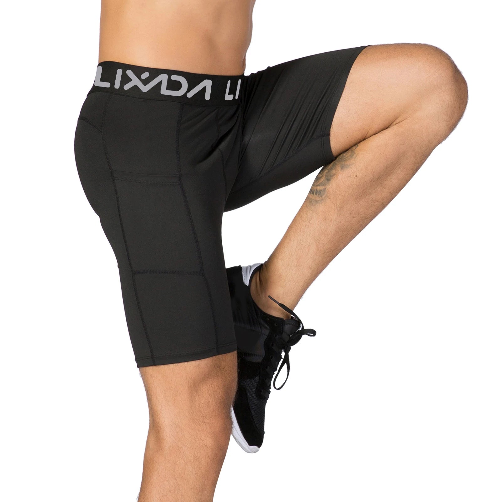 Lixada 3 Pack Men Sports Shorts Active Workout Underwear with Pocket
