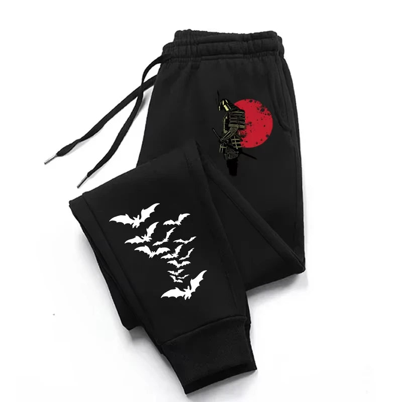 2025 Autumn/Winter Men's Anime Samurai Print Sport Joggers with Pocket S-3XL WK0062