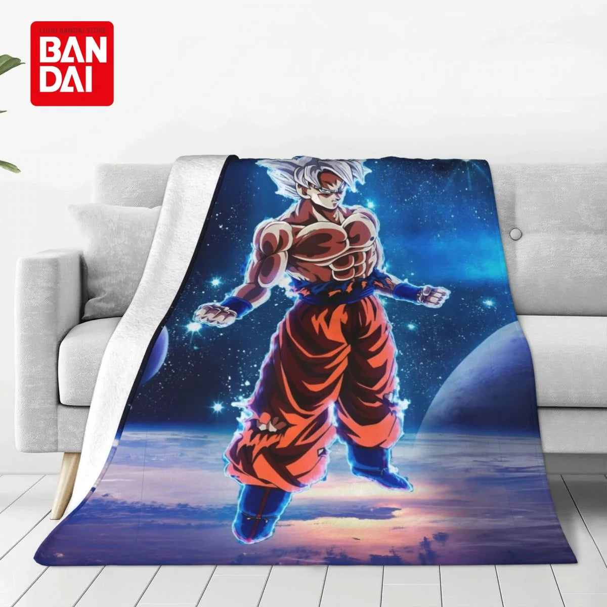 Bandai Japan Anime Dragonball Z Goku Throw Blankets on Bed Sofa Air Condition Sleeping Cover Bedding Throws Bedsheet For Kids