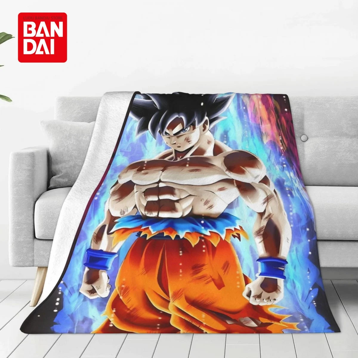 Bandai Japan Anime Dragonball Z Goku Throw Blankets on Bed Sofa Air Condition Sleeping Cover Bedding Throws Bedsheet For Kids
