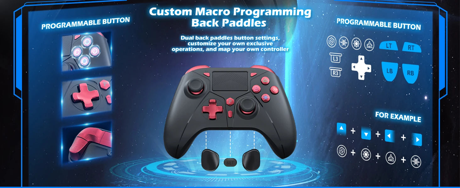 For PS5 Console Wireless Controller Supports BLACK MYTH WUKONG W/ Turbo Dual Vibration Gamepad For Steam/PC Game Remote Control