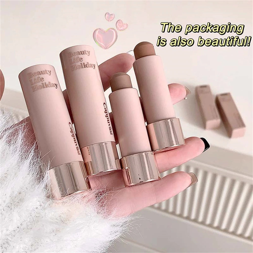 Moisturizing Matte Concealer Contour Stick Smooth Lasting 3D Nose Shadow Waterproof Face Highlight Brighten Contour Makeup