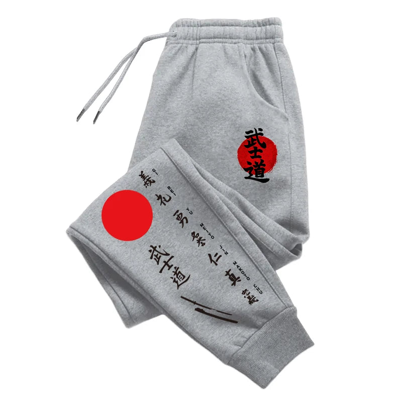 Japan Bushido Print Sweatpants 2025 Brand New Men's Casual Sporty Jogger Pants Male Home Outdoor Comfort Versatile Soft Trousers