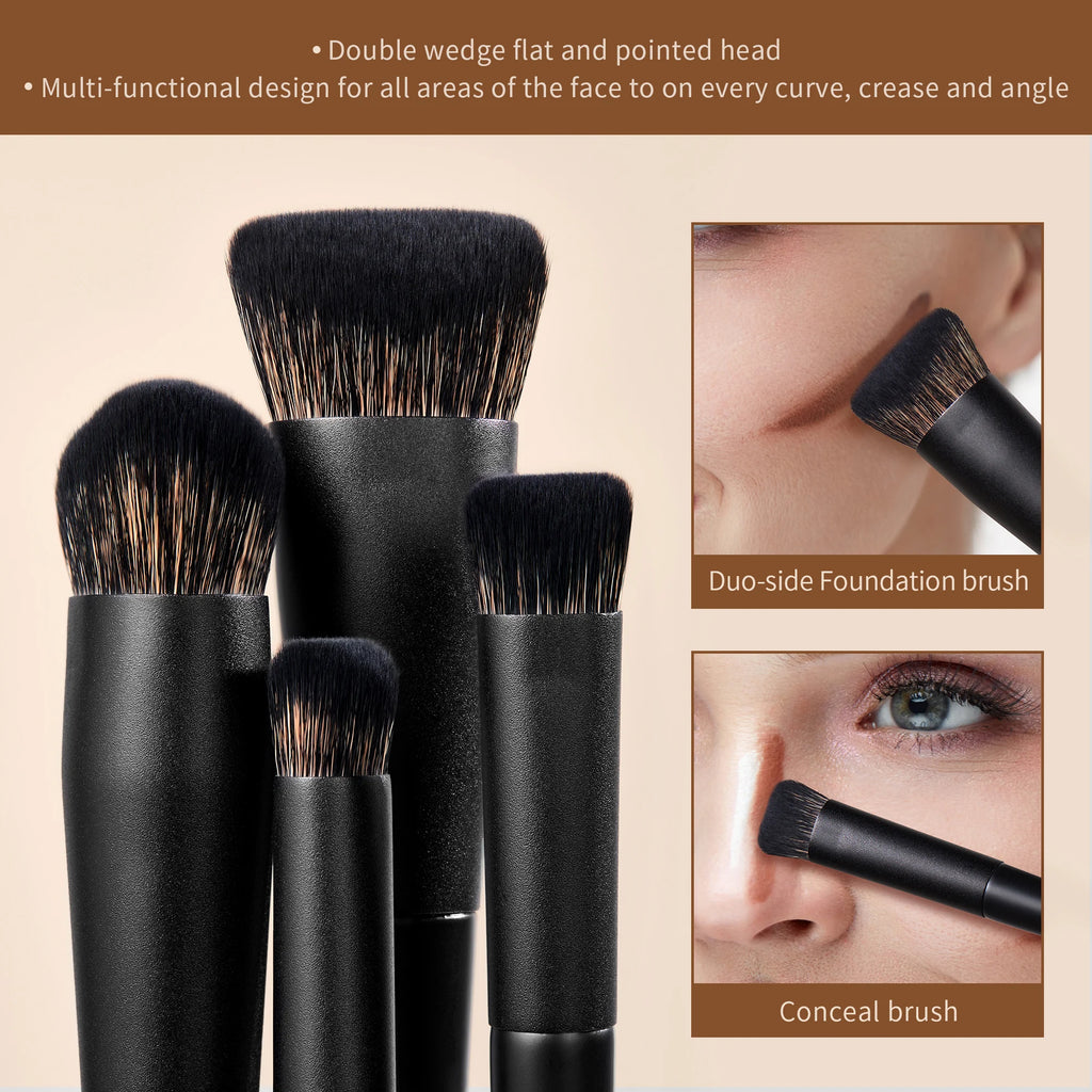 Jessup Makeup Brushes 14pcs, Makeup Brushes set Contour Foundation Powder Eyeshadow Highlight Blending Concealer Liner T336