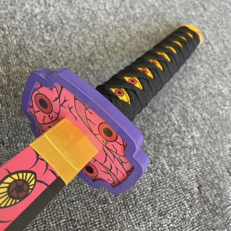 104cm Demon Slayer Katana Sword Kimetsu No Yaiba Anime Cosplay Prop Ninja Knife Real Size Japanese Katana Samurai Sabre Kid Toys