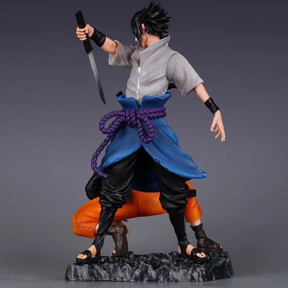 Anime Naruto Figures GK Uzumaki Naruto Uchiha Sasuke Action Figures Binding 01 PVC Collection Model Cool Ornament Desktop Toys