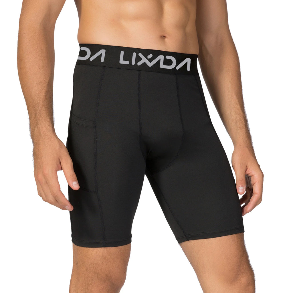 Lixada 3 Pack Men Sports Shorts Active Workout Underwear with Pocket