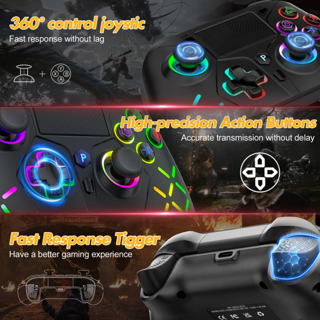 For PS5 Console Wireless Controller Supports BLACK MYTH WUKONG W/ Turbo Dual Vibration Gamepad For Steam/PC Game Remote Control