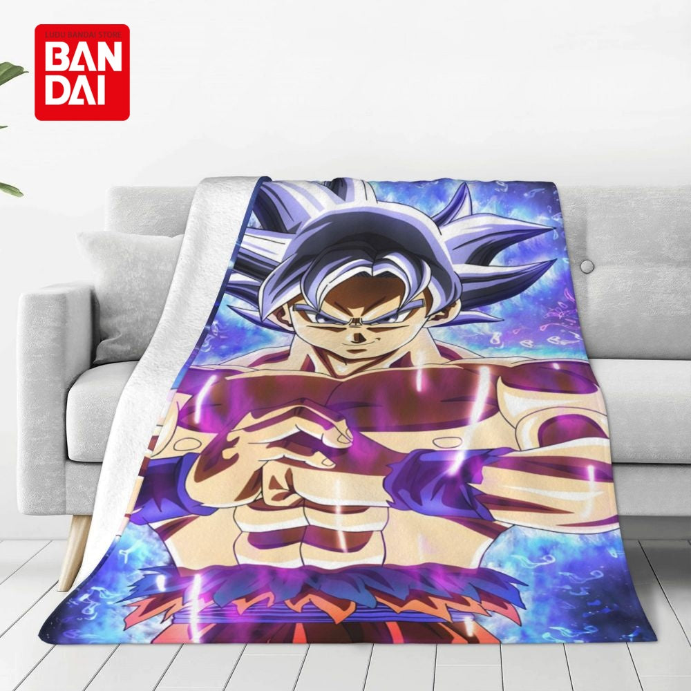 Bandai Japan Anime Dragonball Z Goku Throw Blankets on Bed Sofa Air Condition Sleeping Cover Bedding Throws Bedsheet For Kids