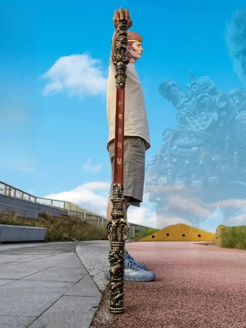 180cm Black Myth Wukong Sword Cudgel Long PU Sun Wukong Weapon Real Full Size Japanese Katana Samurai Sabre Kid Toy Anime Gift