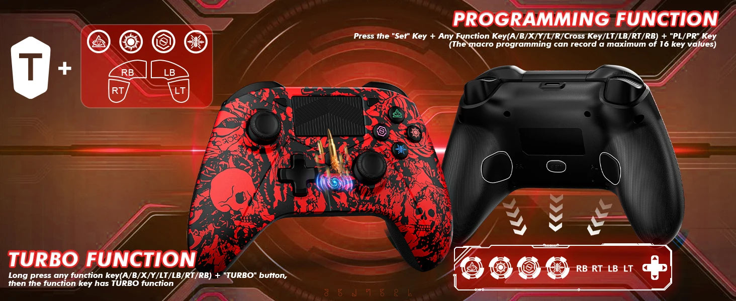 For PS5 Console Wireless Controller Supports BLACK MYTH WUKONG W/ Turbo Dual Vibration Gamepad For Steam/PC Game Remote Control