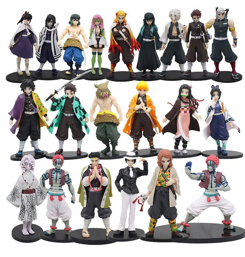 Demon Slayer doll Kamado Tanjirou Nezuko Action Figures Model Toys Zenitsu Figurine Inosuke Kimetsu No Yaiba Figura kids gift