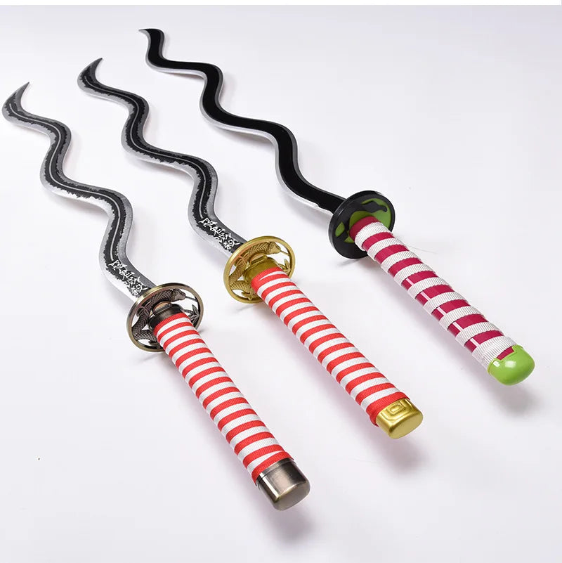 Demon Slayer Weapon Kamado Tanjirou Nichirin Blade 103cm Anime Peripheral Wood Sword Model Cosplay Weapon Katana Gifts Toys Boys