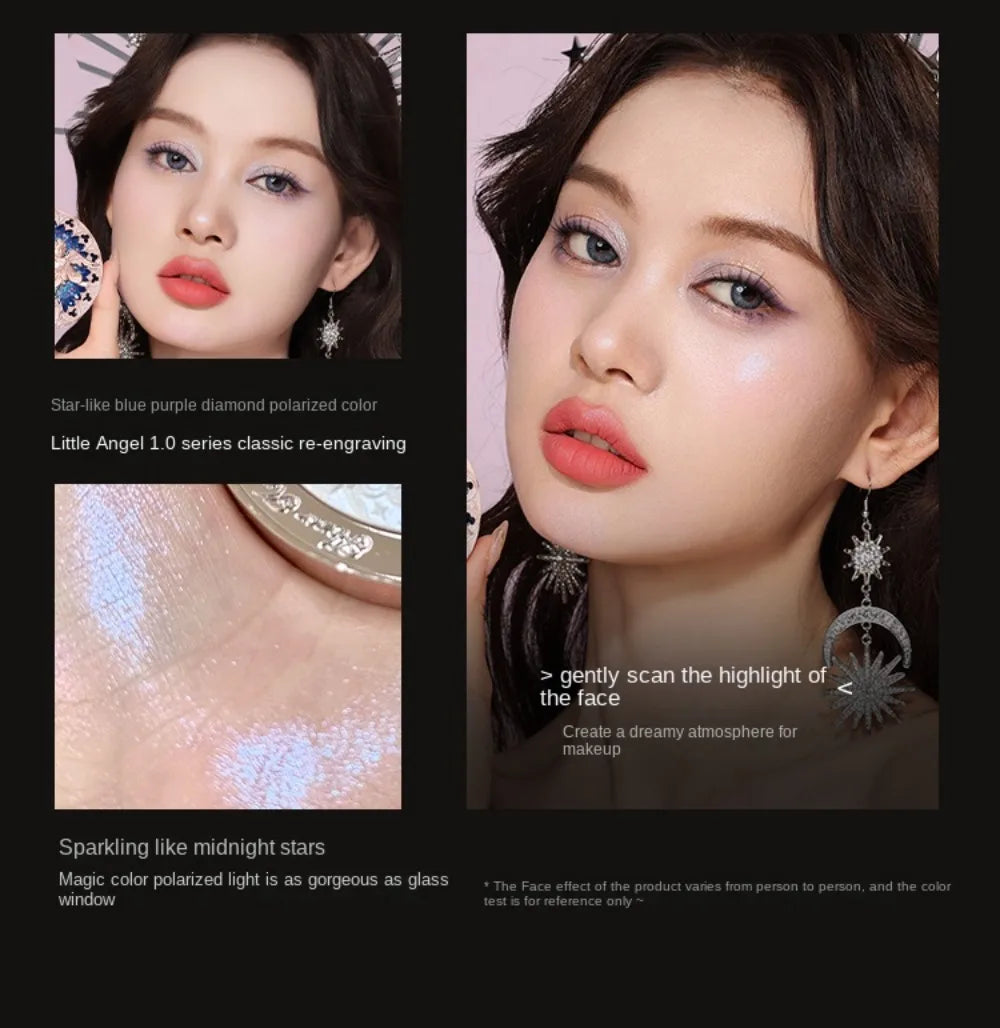 The Flower Knows Little Angel Collection Relief Highlight Face Powder iluminador Makeup Contour Highlighter Palette 8g/0.3Fl.oz