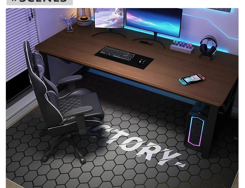 Gaming Mats Bedroom Rug Gamer Carpet Non-slip Wear-resistant Living Room Floor Mat American Laser Light Large Size Study Rug 양탄자