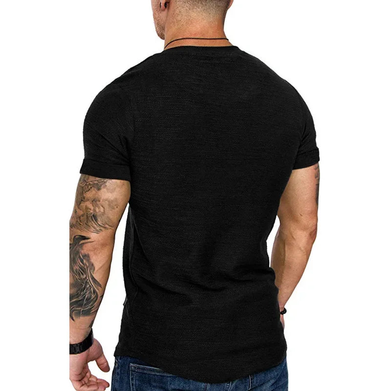 Mens Short Sleeve T-Shirts Crew Neck Casual Shirt Summer Basic Lightweight Fashion Active T Shirts Sports Running Shirt