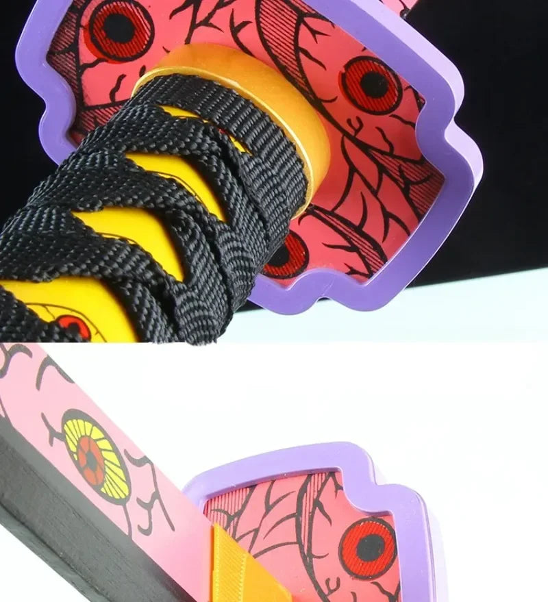 104cm Demon Slayer Katana Sword Kimetsu No Yaiba Anime Cosplay Prop Ninja Knife Real Size Japanese Katana Samurai Sabre Kid Toys